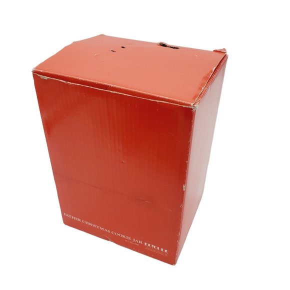 Vtg Santa Clause Ceramic COOKIE JAR Epicure Essentials Carter Hawley Hale Stores - Picture 8 of 9